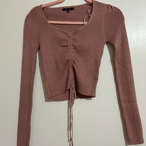 Love Tree, crop top sweaters, black and blush pink, new with tags